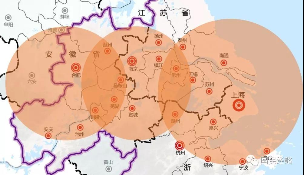 国家战略长三角一体化,上海、南京、合肥占据什么位置?