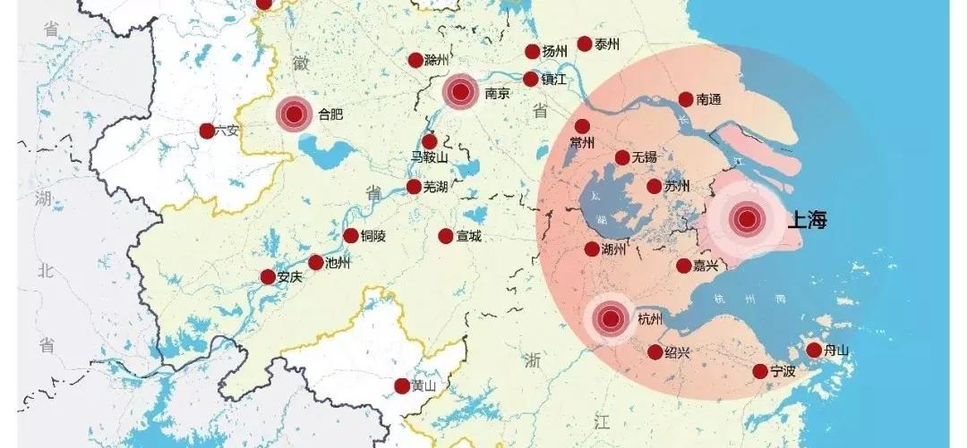 国家战略长三角一体化,上海、南京、合肥占据什么位置?